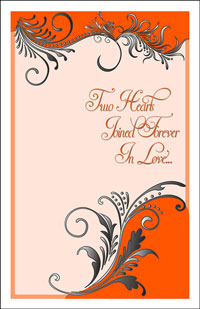 Wedding Program Cover Template 8B - Graphic 4